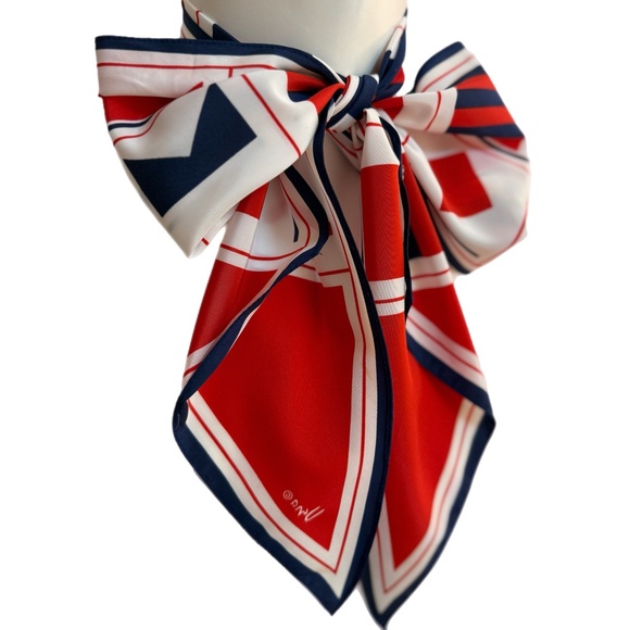 Vintage Vera Neumann Nautical Signal Flag Scarf - Picture 6 of 7